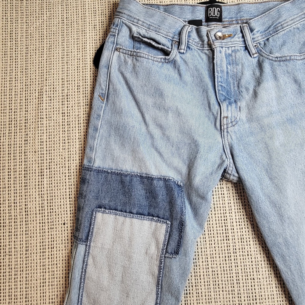 BDG Urban Outfitters Slim Taper Fit Patchwork‎ Men's 29x28 Denim Jeans - Picture 8 of 11